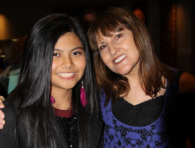 Roxanne with her student Marlisa, who is currently knocking them dead at X-Factor 2014